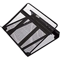 Amazon Basics - Soporte para portátil de altura ajustable con ventilación y organizador de cables